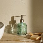 Дозатор для мыла SL Home, стекло, 8×8×18 см - Фото 5