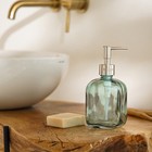 Дозатор для мыла SL Home, стекло, 8×8×18 см - Фото 6