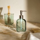 Дозатор для мыла SL Home, стекло, 8×8×18 см - Фото 7