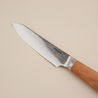 Нож кухонный SL Home «Оливия», универсальный, лезвие 12.7 см, дамасская сталь, коричневый - Фото 5