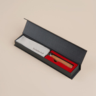 Нож кухонный SL Home «Оливия», универсальный, лезвие 12.7 см, дамасская сталь, коричневый - Фото 7