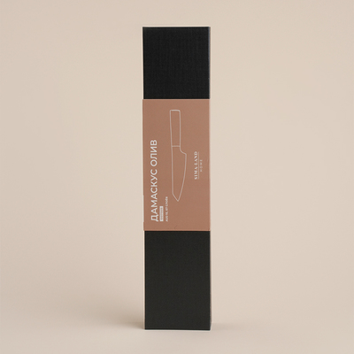 Нож кухонный SL Home «Оливия», шеф, лезвие 16 см, дамасская сталь, коричневый