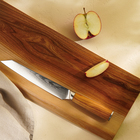 Нож кухонный SL Home «Оливия», разделочный, лезвие 20.32 см, дамасская сталь, коричневый - Фото 4