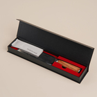 Нож кухонный SL Home «Оливия», топорик, лезвие 17.78 см, дамасская сталь, коричневый - Фото 7