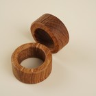 Кольцо для салфеток из дуба Sima-Land Home, d=4,8 см, 6 шт - фото 31118533