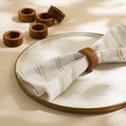 Кольцо для салфеток из дуба Sima-Land Home, d=4,8 см, 6 шт - фото 31118534