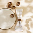 Кольцо для салфеток из дуба Sima-Land Home, d=4,8 см, 6 шт - фото 31118535