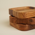 Набор тарелок - подставок SL Home, 10×10×2 см, 3 шт., дуб - Фото 4