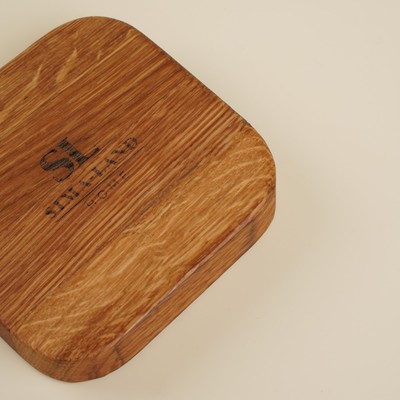 Тарелки - подставки SL Home, 10×2 см, набор 3 шт., дерево дуб