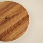 Доска для пиццы SL Home «Доливия», d=20 см, дуб - Фото 4