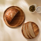 Доска для пиццы SL Home «Доливия», d=20 см, дуб - Фото 6