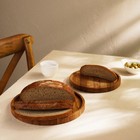 Доска для пиццы SL Home «Доливия», d=25 см, дуб - Фото 5