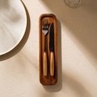 Лоток для столовых приборов и специй SL Home «Ариль», 27×7×2 см, дуб - Фото 6