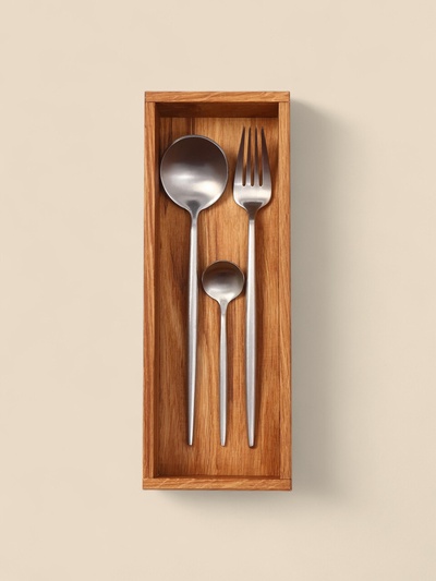 Лоток для столовых приборов и специй SL Home, 27×10×5 см, дуб
