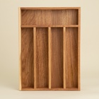 Лоток для столовых приборов SL Home, 34×25×5 см, дуб - Фото 8