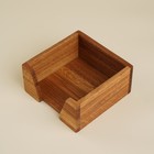 Салфетница деревянная SL Home, 14,5×14,5×7 см, дуб - Фото 3