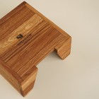 Салфетница деревянная SL Home, 14,5×14,5×7 см, дуб - Фото 5