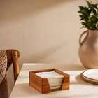 Салфетница деревянная SL Home, 14,5×14,5×7 см, дуб - Фото 7