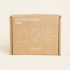 Набор детской деревянной посуды Sima-Land Home WaterLife, 3 предмета: кит 20×12,5 см, черепаха 20×19,5 см, морская звезда d=20 см, подарочная коробка - фото 25419129