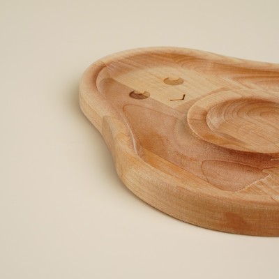 Менажница детская из берёзы Sima-Land Home Avocado, 20×16.5×1.8 см