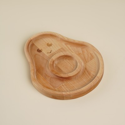Менажница детская из берёзы Sima-Land Home Avocado, 20×16.5×1.8 см