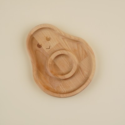 Менажница детская из берёзы Sima-Land Home Avocado, 20×16.5×1.8 см