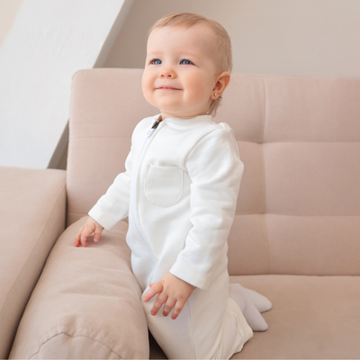 Комбинезон детский MINAKU, цвет экрю, рост 56-62 см