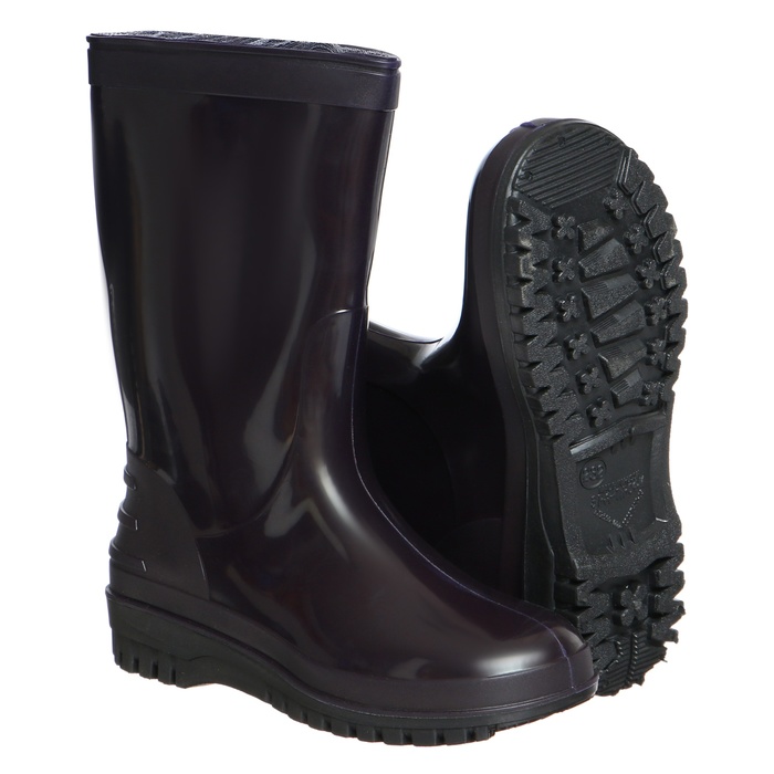 Сапоги женские С-11БН, ПВХ, фиолетовые, размер 39 (247) - Фото 1