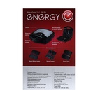 Сэндвичница ENERGY EN-284, 800 Вт, антипригарное покрытие, чёрно-серебристая - фото 9831275