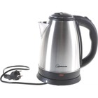 Чайник электрический Homestar HS-1010Т, металл, 1.8 л, 1500 Вт, серебристо-чёрный - фото 51554154 Чайник электрический Homestar HS-1010Т, металл, 1.8 л, 1500 Вт, серебристо-чёрный - фото 51554154