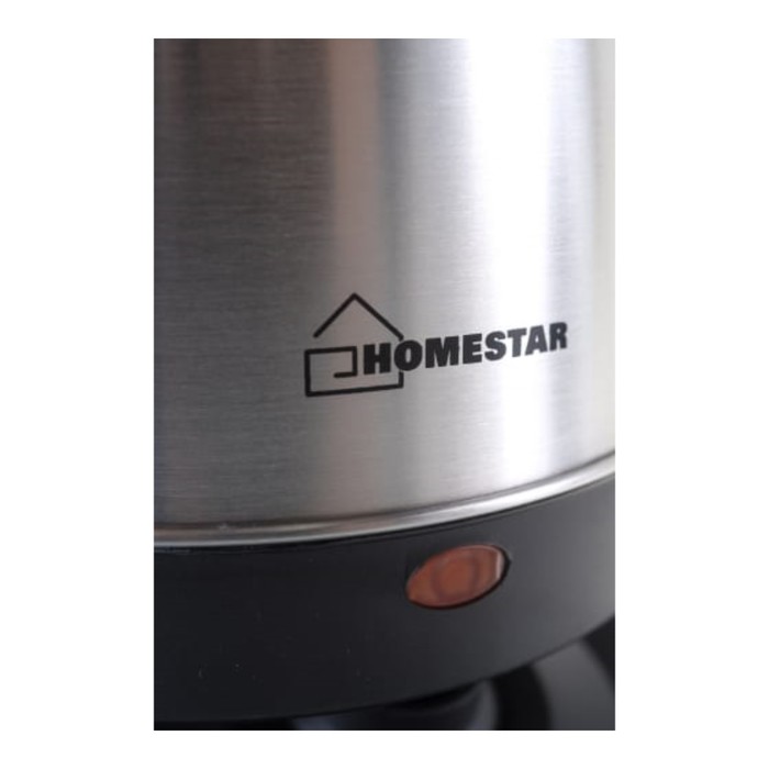 Чайник электрический Homestar HS-1010Т, металл, 1.8 л, 1500 Вт, серебристо-чёрный - фото 51554158