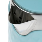 Чайник электрический Homestar HS-1021, пластик, колба металл, 1.7 л, 1500 Вт, голубой - фото 9831368