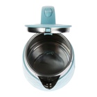Чайник электрический Homestar HS-1021, пластик, колба металл, 1.7 л, 1500 Вт, голубой - Фото 5