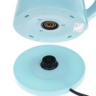 Чайник электрический Homestar HS-1021, пластик, колба металл, 1.7 л, 1500 Вт, голубой - фото 9831371