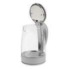 Чайник электрический "МАТРЁНА" MA-009, стекло, 2 л, 1500 Вт, серый - фото 9831402