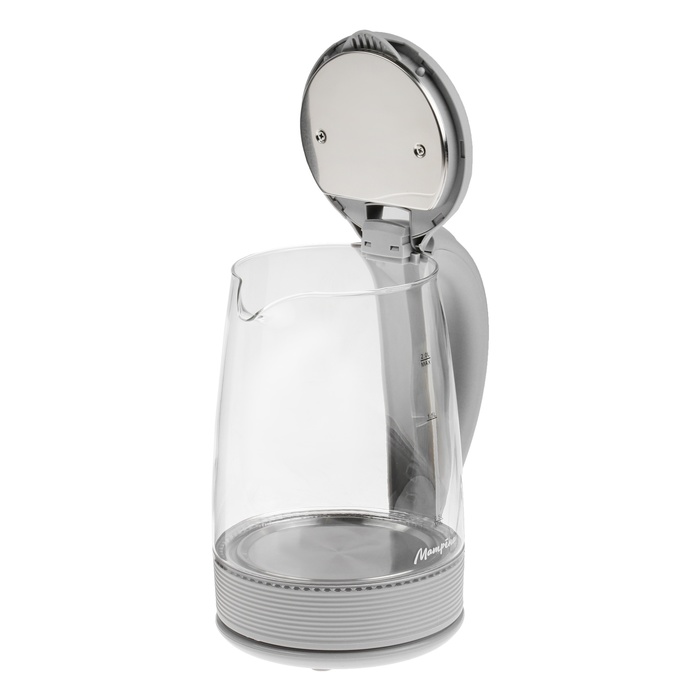 Чайник электрический "МАТРЁНА" MA-009, стекло, 2 л, 1500 Вт, серый