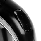 Чайник электрический "МАТРЁНА" MA-155, стекло, 2.2 л, чёрно-серебристый - фото 9831421