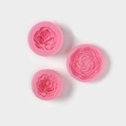 Молды для заливки «Роза», силикон, набор 3 шт., d=5/4.5/4 см, шампуры 45 шт., розовые - Фото 6