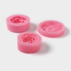 Молды для заливки «Роза», силикон, набор 3 шт., d=5/4.5/4 см, шампуры 45 шт., розовые - Фото 7