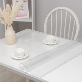 Покрытие на стол Great-Way «Гибкое стекло», толщина 0,8 мм, d=10 см