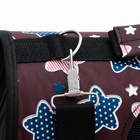 Сумка-переноска для животных "Star", размер S, 37,5 х 17 х 22 см, бордо 10093132