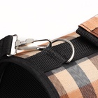 Сумка-переноска каркасная со шторкой, размер S, 37×20×24 см, клетчатая - Фото 11