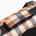 Сумка-переноска каркасная со шторкой, размер S, 37×20×24 см, клетчатая - Фото 12