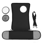 Сумка-переноска с органайзером и иллюминатором, 43×24×28 см, коричневая - Фото 18