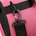 Сумка-переноска с органайзером и иллюминатором, 43×24×28 см, розовая - Фото 12