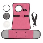 Сумка-переноска с органайзером и иллюминатором, 43×24×28 см, розовая - Фото 17