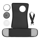 Сумка-переноска с органайзером и иллюминатором, 43×24×28 см, розовая - Фото 18