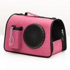 Сумка-переноска с органайзером и иллюминатором, 43×24×28 см, розовая - Фото 8