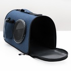 Сумка-переноска с органайзером и иллюминатором, 43×24×28 см, синяя - Фото 15