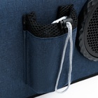 Сумка-переноска с органайзером и иллюминатором, 43×24×28 см, синяя - Фото 10